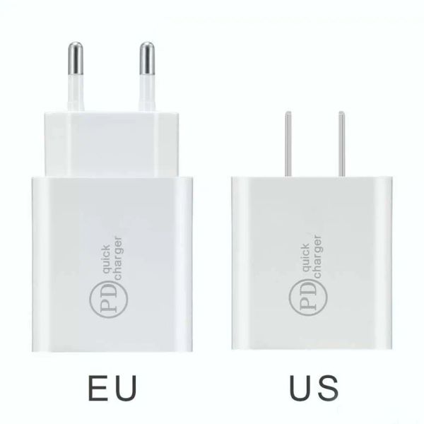 SPEDIZIONE GRATUITA A Home 20W PD Tipo C Caricabatterie USB VACE CHARMAGGIO US US US Adapter Caricatore di consegna di alimentazione per iPhone per iPhone Samsung Huawei Plus con scatola