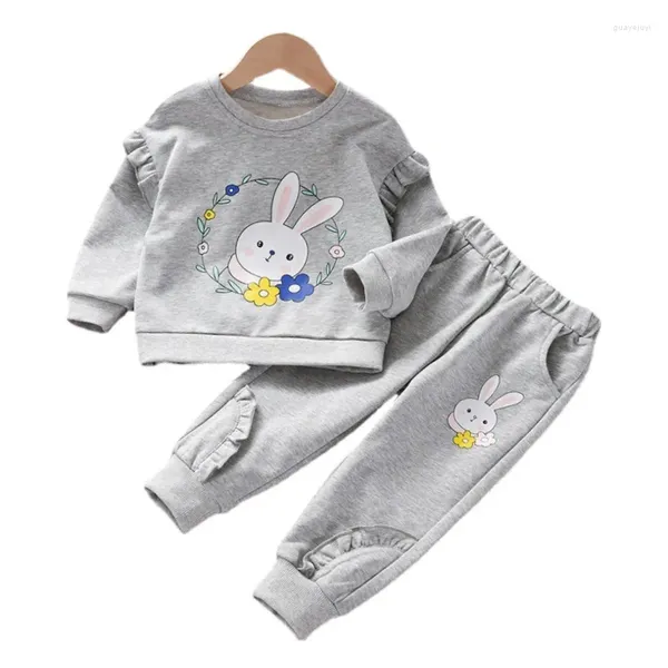 Set di abbigliamento BAMBINI AUTTUNGE BASCHI BAMBINI BAMBINI PANTANI DI T-SHIRT CINETTO 2PCS/SETTI OTTIVI BAMBINI ABBITTI CHIUSO