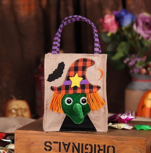 New Party Festivel Supplies Halloween Pumpkin Witches Gift Bag Candy Cookie Bolsa Treat ou Trick Candy Gift Storage Bolsa VT06787880864