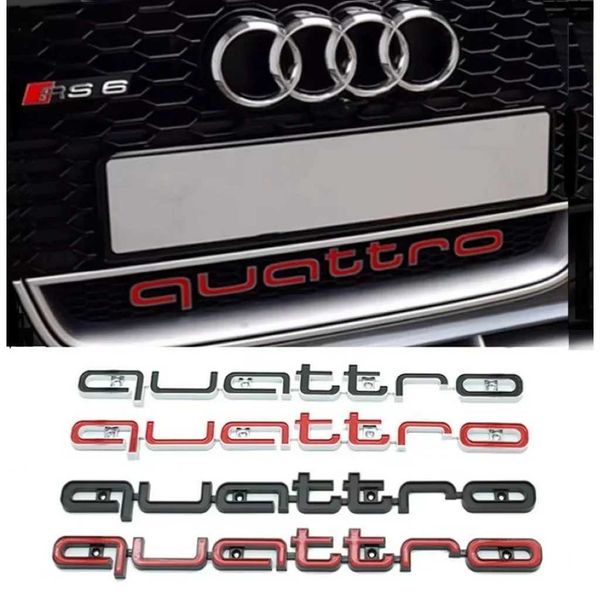 Автомобильные наклейки 3D Автомобиль ABS передняя решетка для Audi quattro A3 A4 A5 A6 A6L A7 A8 Q3 Q3 Q7 S3 S4 S5 RS3 RS4 RS6 Accessories T240513