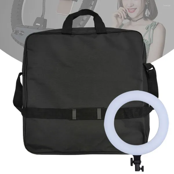 Bolsas de armazenamento 2024 Bolsa portátil de transporte de luminária de anel selfie para kits de pografia de LED de 12/12/18 polegadas Organizador de acessórios para transmissão ao vivo Organizador