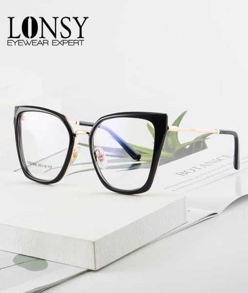 Óculos de sol Fashion Square Reading Glasses Women Anti -azul Luz de alta qualidade Cat Presbyopia Mulher Big Ourday Limes Clear Eyewear8187438