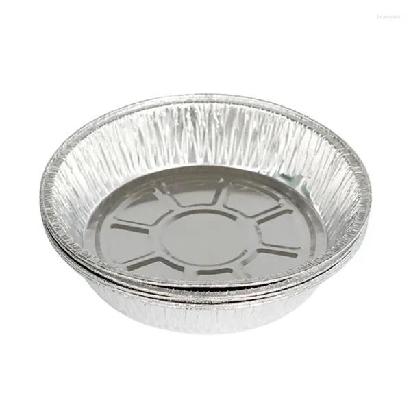 Одноразовая посуда 10pcs Mini Pie Bints Tart Pans маленькая кастрюля круглый пирог для выпечки x3uc