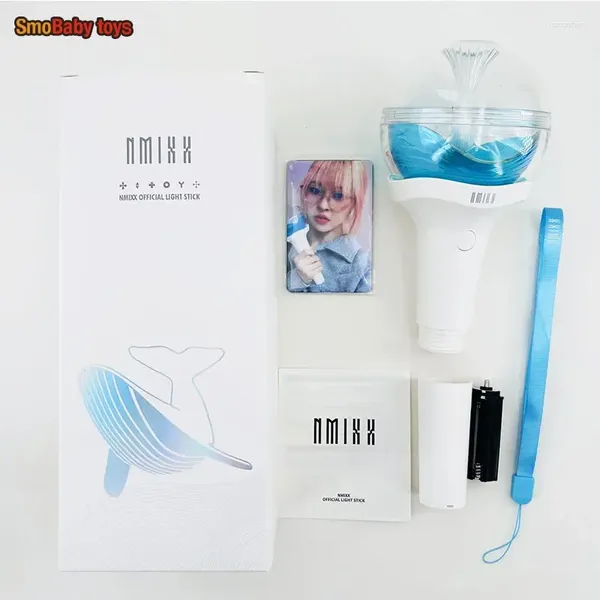 Figurine decorative NMIXX Light Stick Korea KPOP Lightstick Laminosa Lampada Lampada Flash Toys Fluorescente Toys Hiphop Aid Fans Regalo