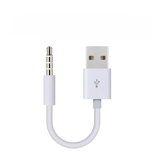 3,5mm Jack Aux - USB 2.0 Şarj Cihazı Veri Senkronizasyon Ses Adaptör Kablosu için Apple iPod Shuffle 3. 4. 5. Gen MP3 MP4 Player Cord