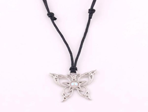 X2 ciondolo Penram farfalla argento con un pezzo con gioielli amuleti viola4046449