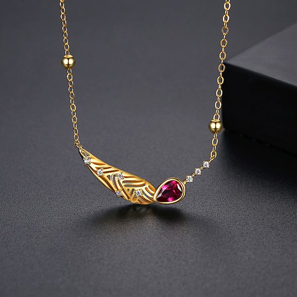 Designer Wings AAA Zircon Necklace for Our Minimalist Colorful Wedding Party Daily Wear Jewelry Free Shipping_voghion.com