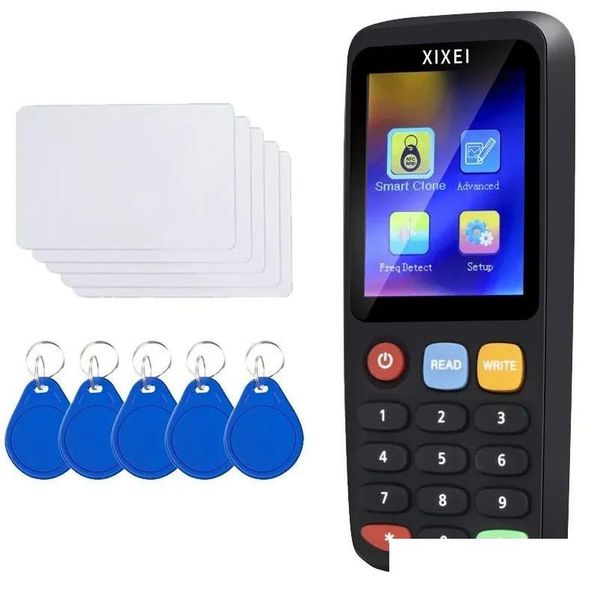 Bloqueios de porta x7 Smart Card Reader RFID CLONE CLONE COPIADORIA ID TOKEN DUPLICATOR DUPLICATOR 125KHz Escritor 1356MHz NFC Tag Programmer 24022 DHZSX