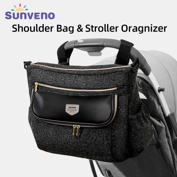 Wickelbeutel Sonnenfräune Wickelbeutel große Kapazität Mama Reisetasche Mutterschaft Universal Baby Kinderwagen Organisator T240513