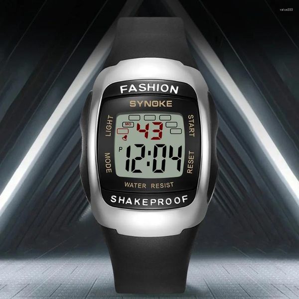 Relógios de punho Synoke Men's Digital Sports Watch-50m de alarmes de parada de parto de 50m resistentes à água para aventureiro para aventureiro