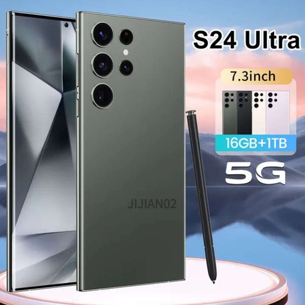 Smartphone Ultra Android S24 Octa core da 6,8 pollici ID Face ID HD 256GB 512 GB 1 TB TOUTCH FULL TOUTH CHECCHE SCHECCHI