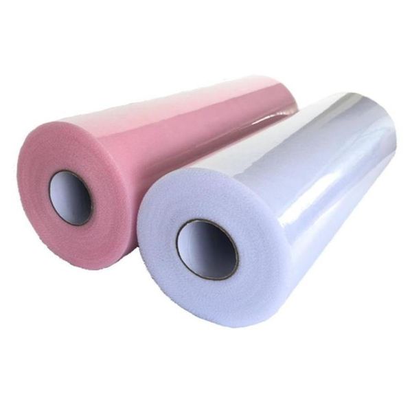 Decoração de festa Branco Tule Roll 30cm 100 Yards Pink Organza Spool Tutu Fabric Wedding Birthday Supplies Baby Shower 4146706