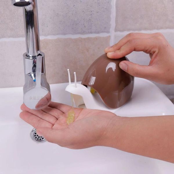 Flüssige Seifenspender Cartoon Snail Form Distributeur Savon Automatique Shampoo Flasche Kosmetische Aufbewahrungsbox Badezimmer Accessorie