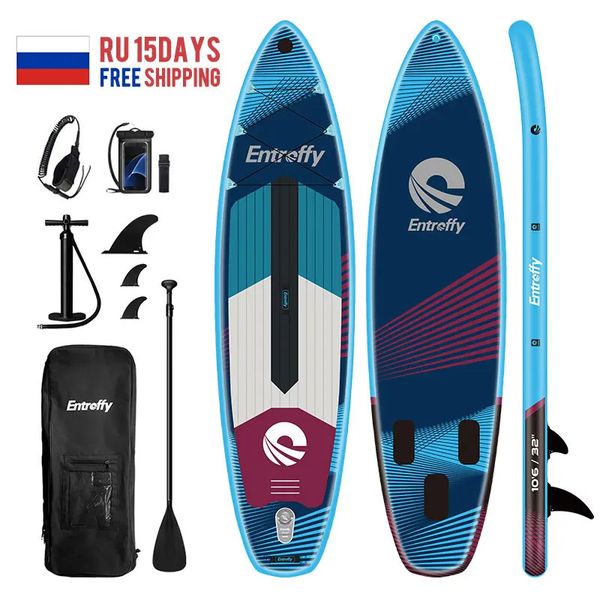 Spatium 320cm Inflável Surfboard Supl Paddle Board Surfing Acessórios de pesca Stand Up Conjunto 240509
