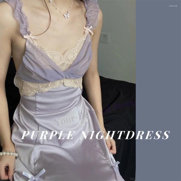 Nightdress de estilo de fada feminina Princesa