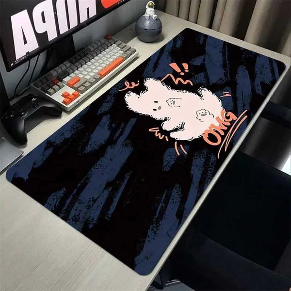 На запястье мыши на запястье Rests xxl Mouse Pad Speed Kawaii Cat PC Cabinet Keyboard Gaming Accessories Mouseepad Gamer Anime Desk Mat Computer Offices большой таблица J240510