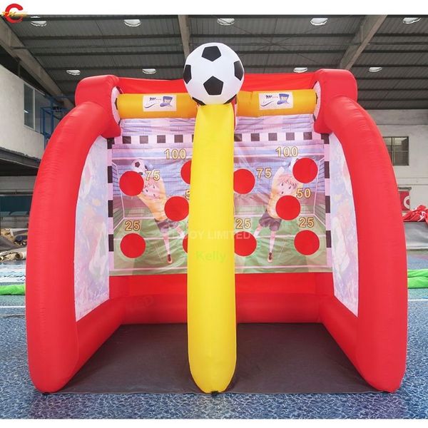 Großhandelslieferung Outdoor -Aktivitäten 3x2x3mh (10x6.5x10ft) 6balls aufblasbares Fußballtor Fußball -Sportspiel zum Verkauf zum Verkauf