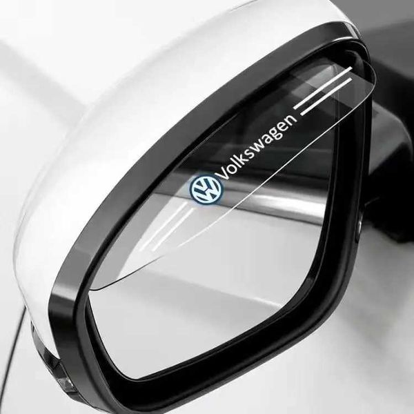 Adesivi per auto 2pcs PVC Vista laterale Auto Specchio Accessori per visiera per la visiera per la Volkswagen Touareg Beetle Jetta Passat Polo CC B5 MK5 T240513
