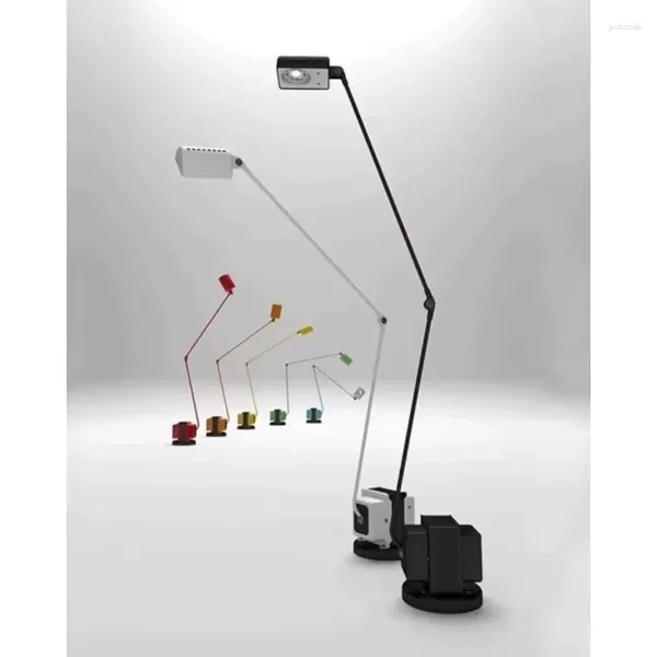 Stehlampen Italienisch verstellbare Schwung Arm LED für Wohnzimmersofa Seite Stehlampe Lesen Lesen Home Dekoration