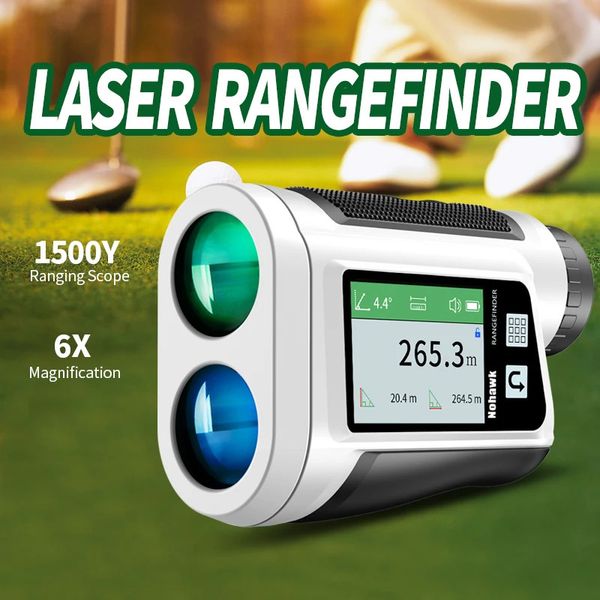 Telescópio de Rangefinder de laser de golfe multifuncional Nohawk com o medidor de distância da encosta da bandeira para a caça monocular 240513