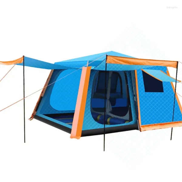 Küche Aufbewahrung verkauft Button Design Camping Zelt Automatische Outdoor-Familie Luxus 5-8 Person groß