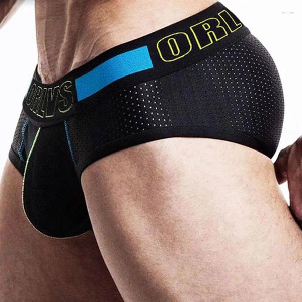 Underpants Briefs untergebracht Männer sexy schwule männliche Unterwäsche Männer kurze Mode u Beutel cooler Mann Nylon weißes schwarzes Höschen