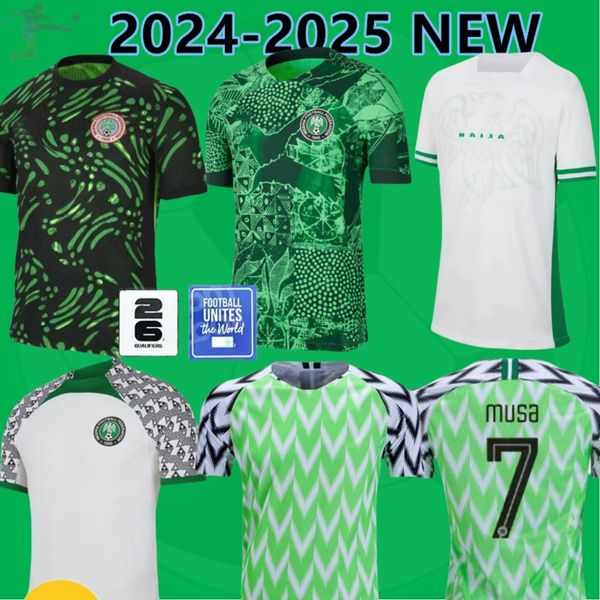 2024 Nigeria Iheanacho Aina Mens Soccer Maglie Nazionale Squadra 23 24 Simon Omeruo A. Iwboi Home Away Pre-Match Stup