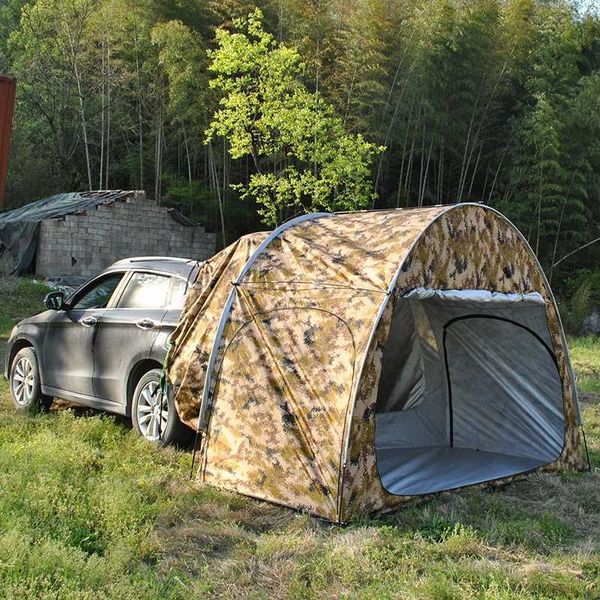 Çadır ve barınaklar araba arka çadır hatchback SUV kamp bagaj kapağı 2-3 kişilik büyük oda aile kurulumu kolay