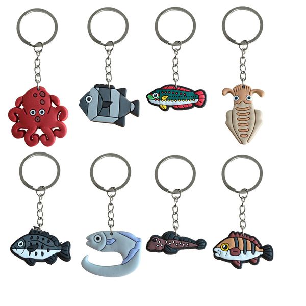 Clasps hooks Fish 23 Keechain per Goodie Bag Stuffer Forniture Tornari per ragazzi Girniche Keying Keyring Women Backpac Women Ottptu