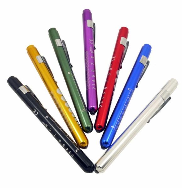 Lanterna médica portátil Doctor Tocha Pen Pen Tocha Luz Amarelo Branco Branco LED Penlight Mini LED LED Emergency2496768