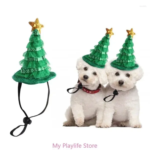 Abbigliamento per cani Cappello da pet Christmas Pet Tree For Dogs Cat Dress Up Forniture adorabili Carnivals Inverno Accessorio