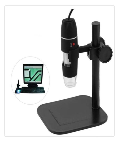 Целая популярная практическая электроника USB 8 Светодиодный цифровой микроскоп Endoscope Endoscope Magnifier 50x1000x Megrafity1494209