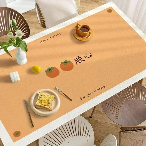 Tavolino in stile moda olio impermeabile -cuscino da sala da pranzo in pelle resistente alle case rettangolari mesas 34pl0101