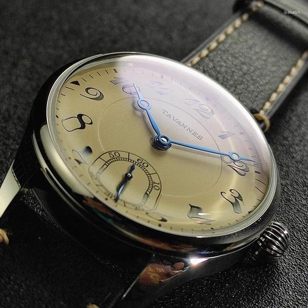 Armbanduhr Vintage Herren mechanische Armbanduhr für Möwen ST3600 HAND WIND DOME FORMALS MICRO ROTOR WATCH STROPPE