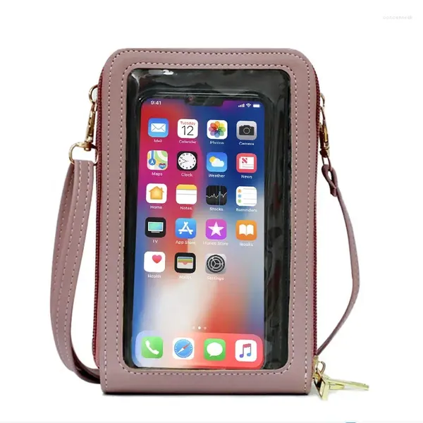 Bolsas mini bolsas de ombro crossbody mulheres mulheres multifuncionais tocáveis celulares bolso de bolso de bolso de bolso de bolsa de bolso feminino pequeno mensageiro feminino