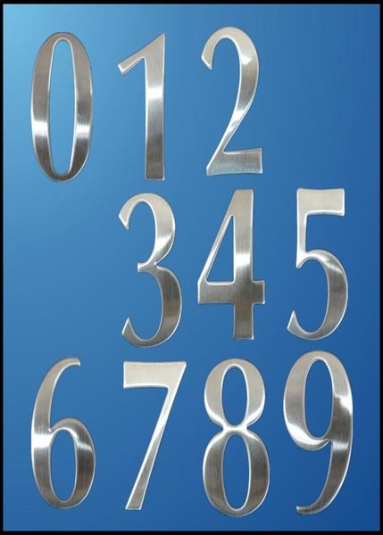 09 Современные номера дома номера нержавеющая сталь цифры наклейка наклейка.