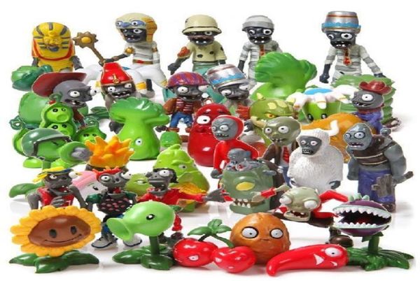 40pcSset vs PVZ Plants Zombies PVC Ação Figuras de brinquedo DOLL DOLO PARA Coleção Decoração C190415011969662