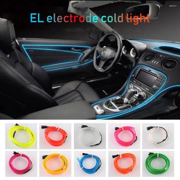 Decoração de festa El Line Light Line estável 50 (G) Interior do carro Tira de neon luminosa 1000 (mm) portátil