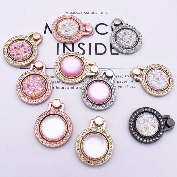 Fashion Shiny Diamond Phone Ring Stand Holdy Finger Holtip Regalo per telefono cellulare Anti-Lost per iPhone Samsung Xiaomi