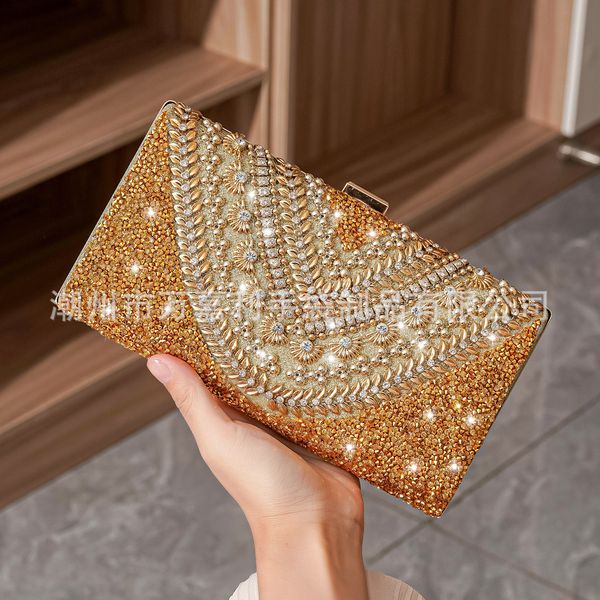 Bolsa de noite grande saco de embreagem retangular decoração de diamante pequeno bolsa de baile de festas de baile de festas de festas de festas transfundidas
