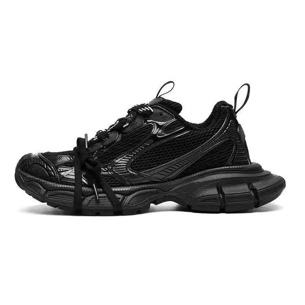 Balencigaa Designer 3xl reflektierender Sneakers Track Casual Schuhe Herren Frauen 3xl Sneaker Abgenutzter Effekt Laufschuhe Schnürsenkel sind um die Ledertrainer gebunden