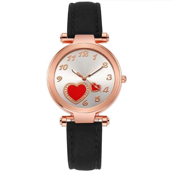 Crianças rosa Rosa Cute Childrens Wristwatch Cartoon Padrão de relógio de quartzo definido para meninas de moda estudantes relógio