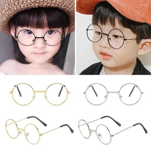 Óculos de sol Anti-azu-azul infantil copos de computador Proteção para os olhos confortáveis EyeGlasses aulas online Metal Ultra Frame