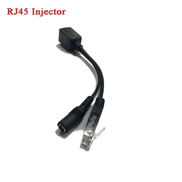 2024 Poe Cable Passive Power sobre o adaptador Ethernet Poe Splitter RJ45 Módulo de fonte de alimentação do injetor 12-48V para Camea IP para câmera IP