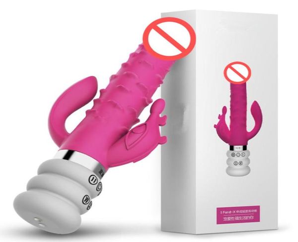 3 Riscaldamento del motore che spinge vibriamente vibrante G Spot clitoride anale di dildo vibratore giocattoli sessuali per donna massaggio marsturbatore machine4550096