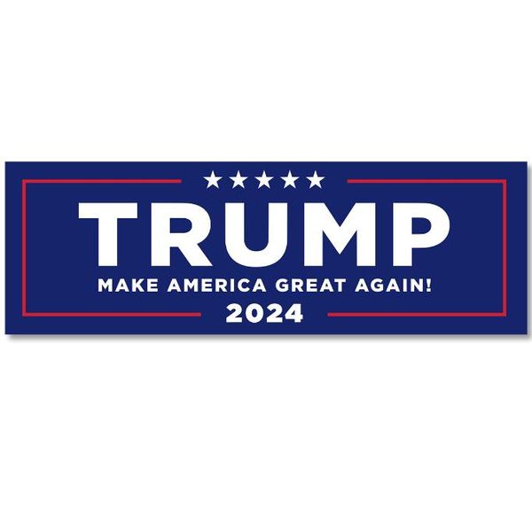 Banner Fands 4x6inch Trump Sticker 2024 U.S. General Election Auto Bumper Adesivi per finestre della casa Poster Laptop Porta l'America Back Decal