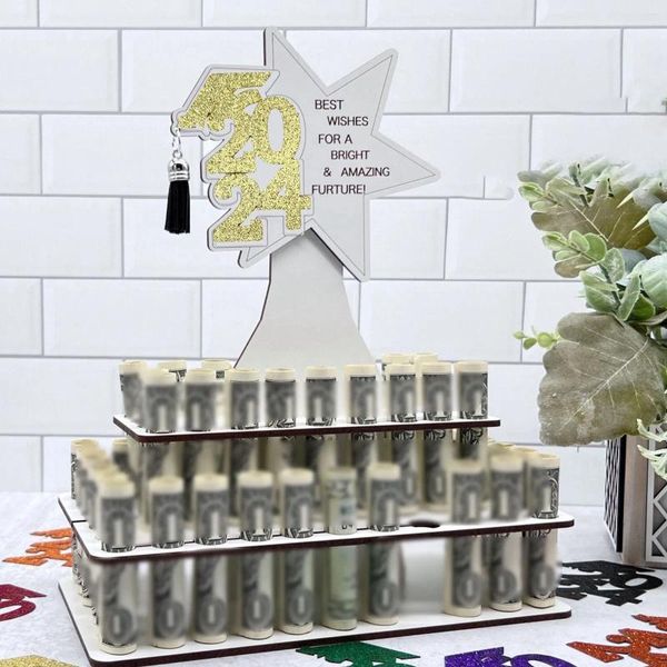 Party Gune 2024 Abschlussgeschenk Brieftet Ideen Herzlichen Glückwunsch High School 50 Dollar Bill Cake