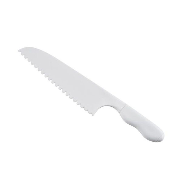 Coltelli per bambini in plastica da coltello da frutta cucina lete insalata cutter seghettate coltelli da torta fai -da -te 28.5x5 cm Delivery Deliping Home Garden Dining Bar Flat Dhzsh