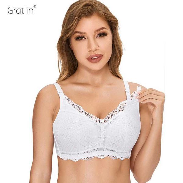 Mutterschaft Intimates Gratlin Lace Nursing BH Entbindlichkeit Wire frei gepolsterte Stillstillung Mutter Unterstützung Bralette für schwangere Frauen plus Größe sexy y240515