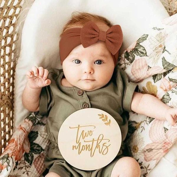 Haarzubehör 1PC Stirnband Nylon Säuglinge Kleinkinder Elastic Hair Band für Neugeborene Mädchen Prinzessin Bowknot niedliche Baby Haarzubehör Großhandel